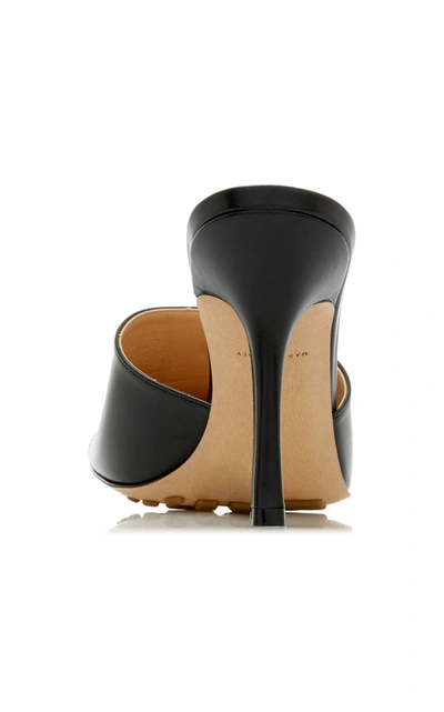 Shop Bottega Veneta Stretch Leather Slide Sandals In Black
