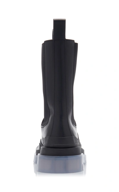 Bottega Veneta 55mm Tire Leather Beatle Boots In Black