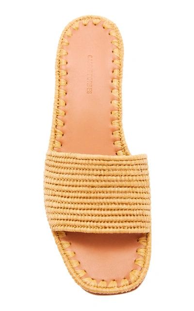 Carrie Forbes Bou Heeled Mules Cognac In Brown
