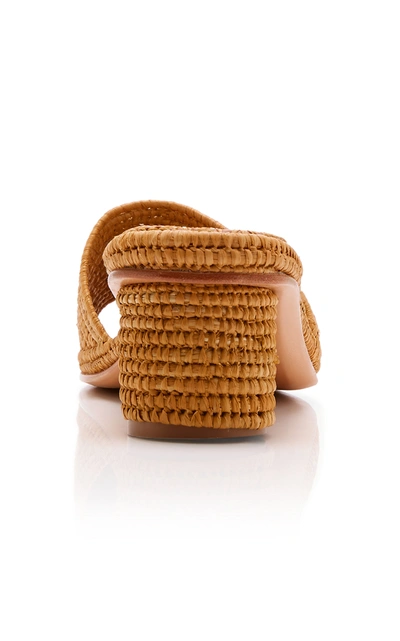 Carrie Forbes Bou Heeled Mules Cognac In Brown
