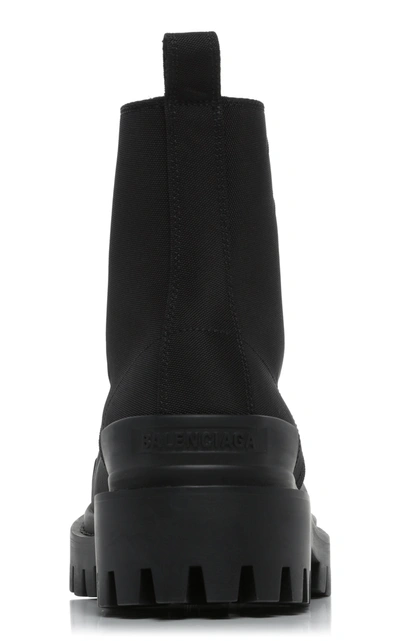 Shop Balenciaga Women's Strike Nylon Ankle Boots In Black