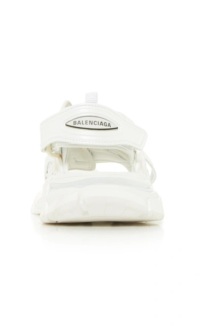 Shop Balenciaga Women's Track Rubber Sandals In White