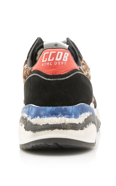Shop Golden Goose Women's Running Sole Printed Calf Hair; Leather And Mesh Sneakers In Multi
