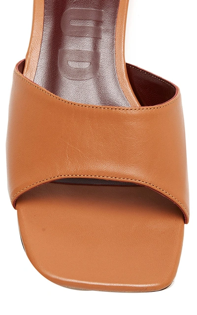 Shop Staud Simone Leather Sandals In Brown