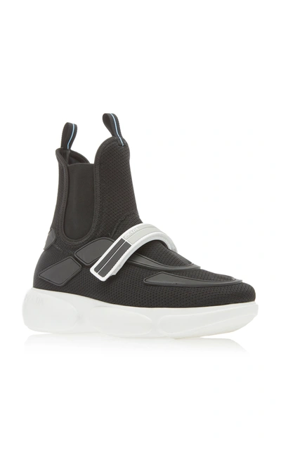 Shop Prada Tronchetti Sneakers In Black
