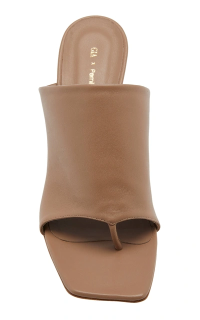 Shop Gia X Pernille Teisbaek Women's Leather Sandals In Neutral