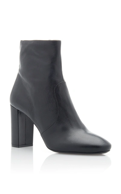 Shop Prada Women's Leather Ankle Boots In Black