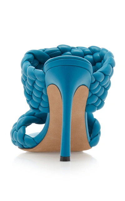 Shop Bottega Veneta Women's Curve Sandals In Blue,neutral