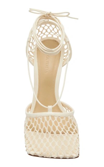 Bottega Veneta Stretch Sandals In Off-white