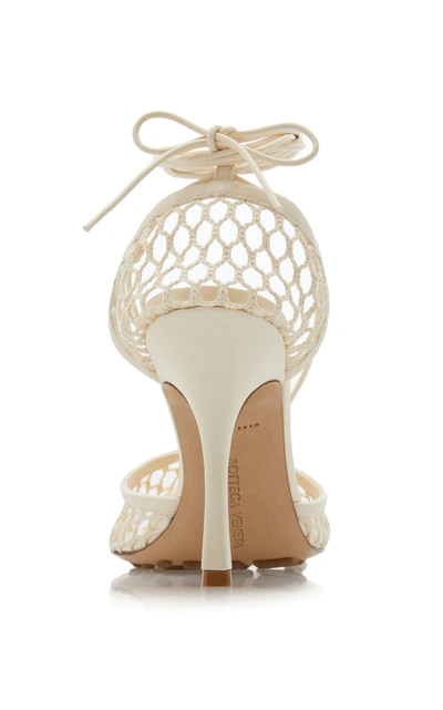 Bottega Veneta Stretch Sandals In Off-white