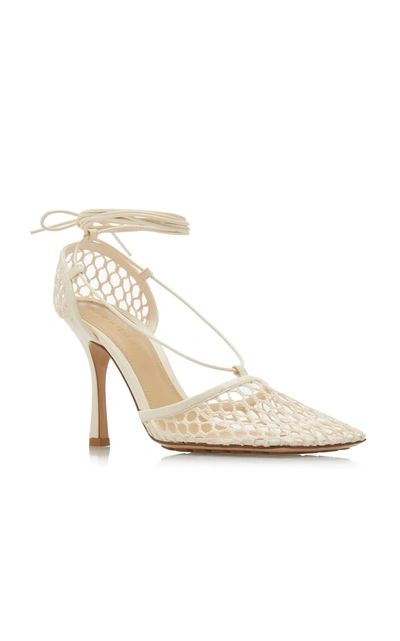 Bottega Veneta Stretch Sandals In Off-white