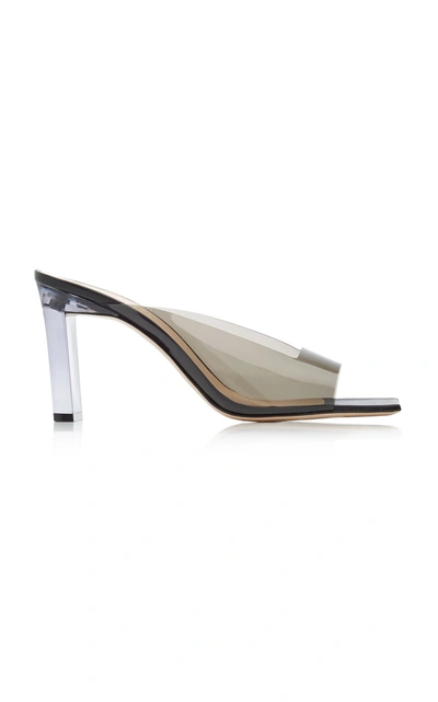 Shop Wandler Isa Leather And Pvc Sandals In Black