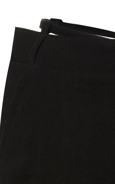Shop Jacquemus Women's Gardian Hemp-blend Knee-length Shorts In Black