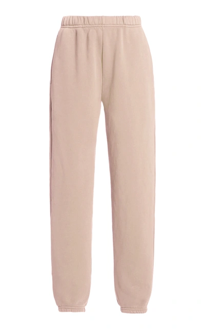 Shop Les Tien Women's Classic Fleece Classic Cotton Sweatpants In Pink