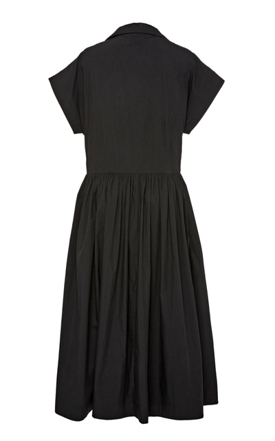 Shop Co Tton-poplin Midi Dress In Black