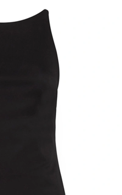 Shop Bondi Born Women's Rouleau Open-back Cotton Midi Dress In Black