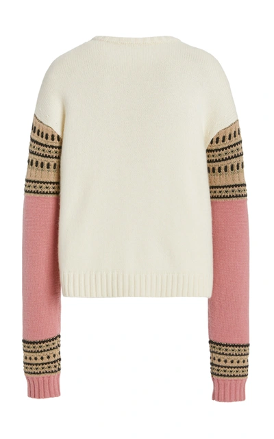 Shop Max Mara Women's Liana Wool-cashmere Knit Sweater In Multi
