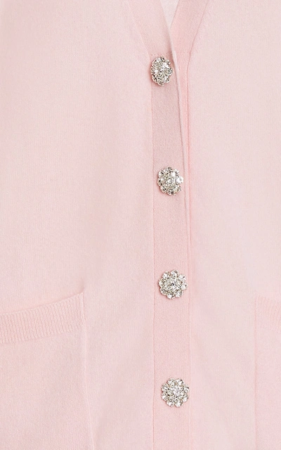 Shop Ganni Cashmere Knit Vest In Pink