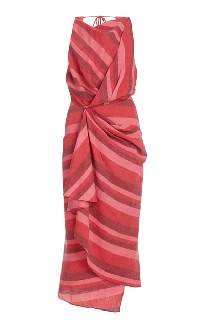 Shop Acler Women's Faver Striped Voile Dress In Pink
