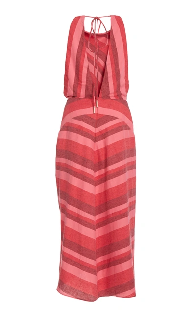 Shop Acler Women's Faver Striped Voile Dress In Pink