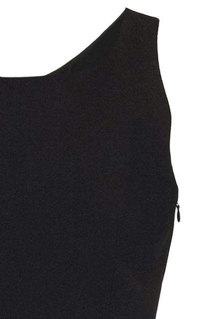 Shop Givenchy Cutout Wool Maxi Dress In Black