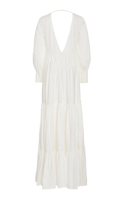 Shop Kalita Women's Circle Day Cotton Maxi Dress In White