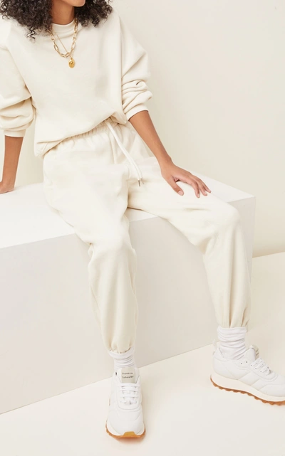 Shop The Frankie Shop Women's Vanessa Cotton Sweatpants In Grey,ivory
