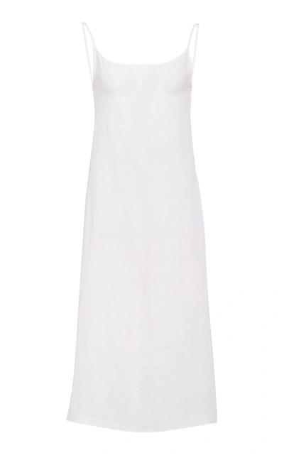 Shop Anemone Women's Ramie Slip Dress In White