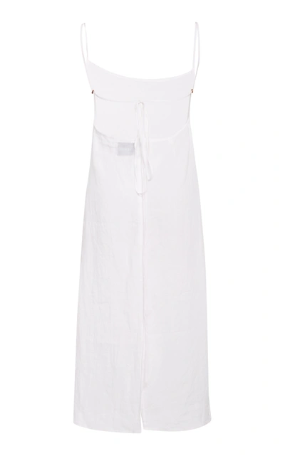 Shop Anemone Women's Ramie Slip Dress In White