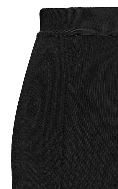 Shop Alexandre Vauthier Stretch-jersey Maxi Skirt In Black