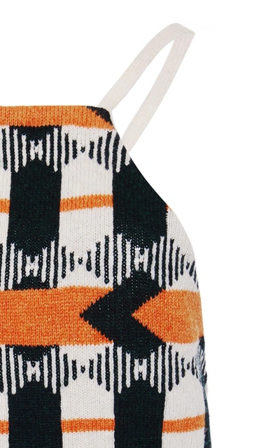 Prada Intarsia Wool Tank In Multi