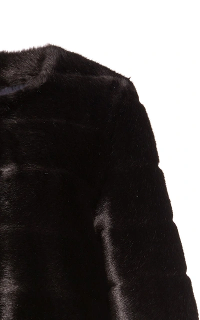 Shop Faz Not Fur Women's Omega Faux-fur Coat In Black