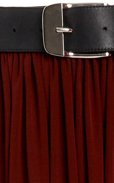 Shop Proenza Schouler Belted Jersey Maxi Skirt In Brown