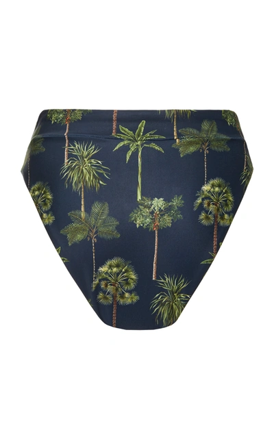 Shop Agua By Agua Bendita Penelope Tropico Bikini Bottom In Navy