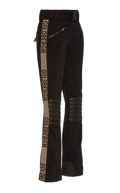 Shop Goldbergh Women's Rocky Stretch-shell Flared-leg Ski Pants In Black