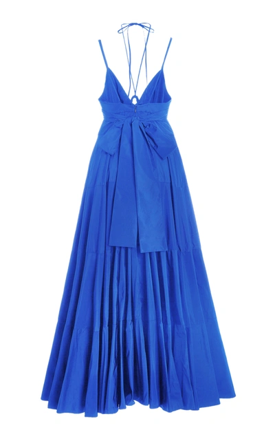 Shop Alexis Women's Sabelle Tiered Maxi Dress In Black,blue