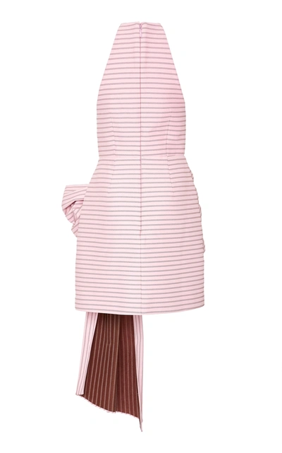 Shop Acler Clarence High Neck Dress In Pink
