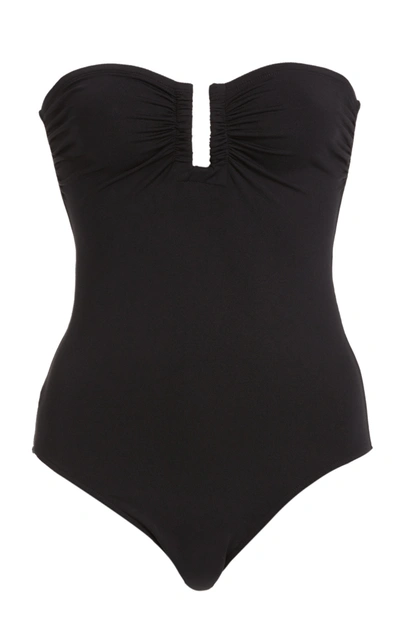 Eres Cassiopee Strapless U-hardware One-piece Swimsuit In Black