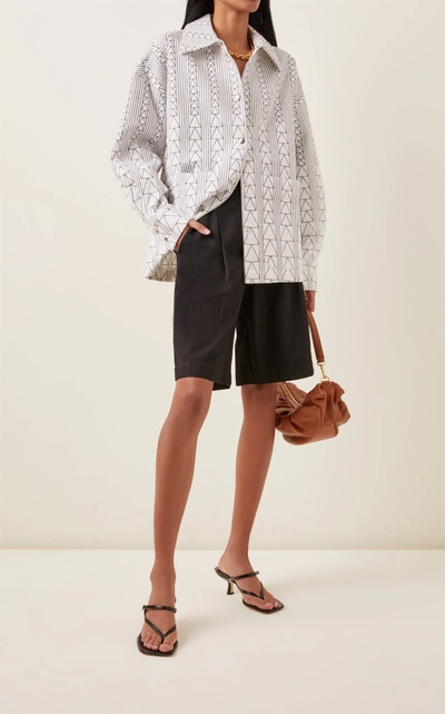 Shop Rachel Comey Mino Printed Cotton Shirt Jacket