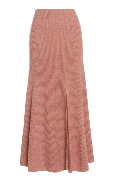 Shop Altuzarra Darrell Cashmere Skirt In Pink