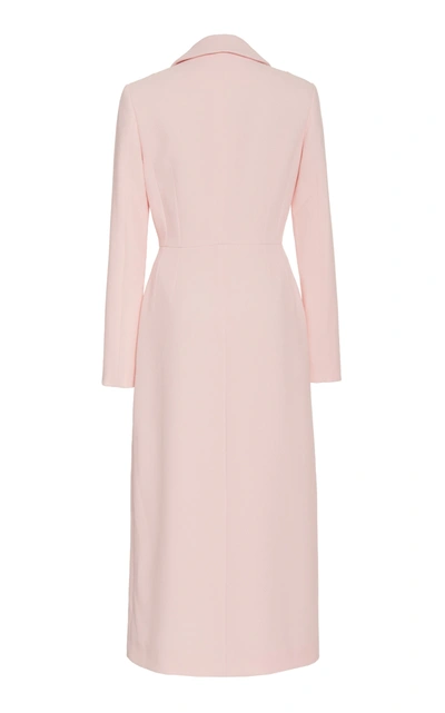 Shop Emilia Wickstead Arlan Wrap-effect Crepe Dress In Pink