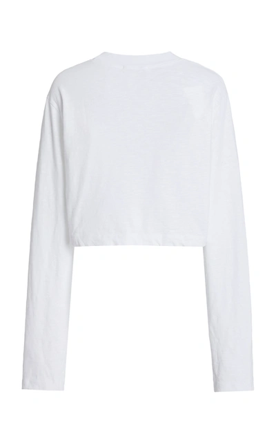 Shop Cotton Citizen Women's The Tokyo Cropped Cotton T-shirt In White