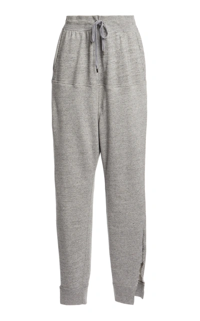 Shop Tom Ford High-rise Cotton Sweatpants In Grey