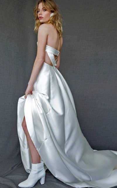 Shop Mariam Seddiq Bridal Women's Katherine Gown In White