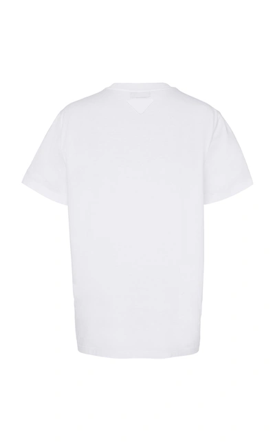 Shop Prada Women's Logo T-shirt In White