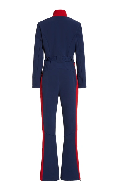 Shop Perfect Moment Women's Ryder Colorblocked Snowsuit In Navy