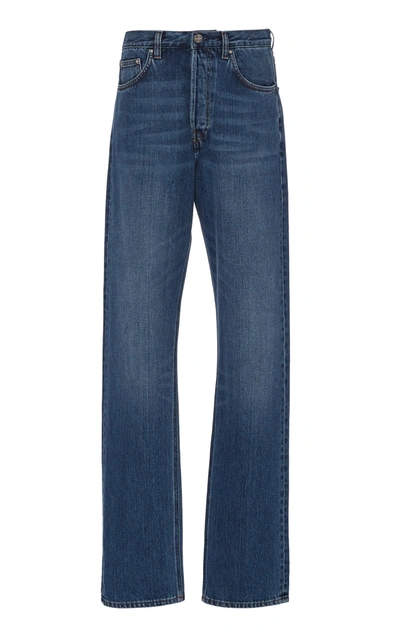 Shop Totême Ease Rigid Straight-leg Jeans In Medium Wash