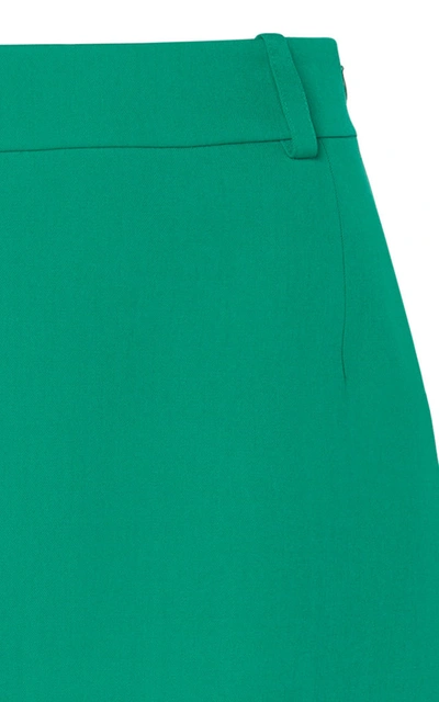 Shop Balenciaga Women's Fitted Mini Skirt In Green,black