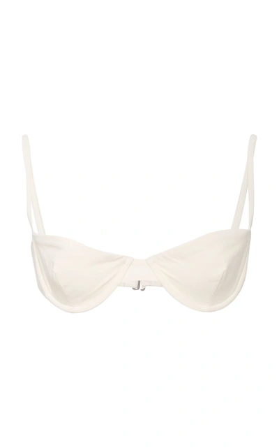 Shop Anemone Balconette Underwire Bikini Top In White