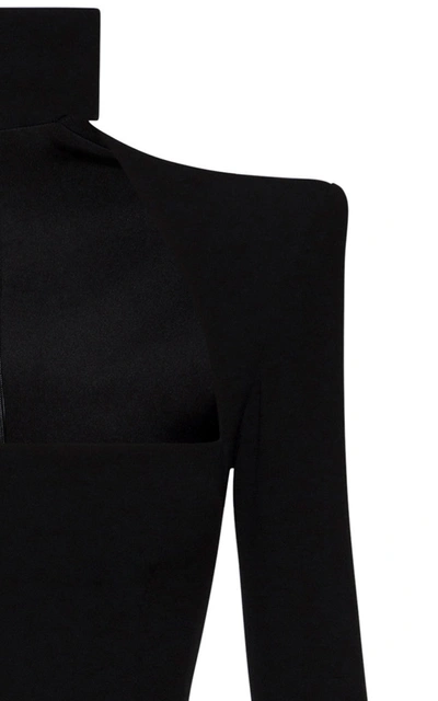 Shop Alex Perry Women's Morgan Cutout-detailed Crepe Jumpsuit In Black